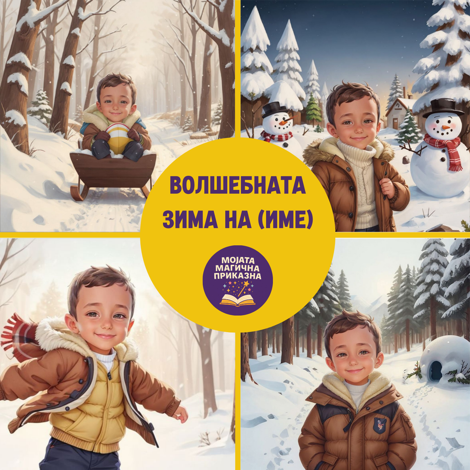 Волшебната зима на (Името на вашето дете)